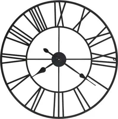 Obrázok produktu pre Vintage nástenné hodiny s pohonom Quartz, kovové, 80 cm, XXL