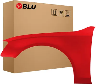 Image de BLU Aile Compatible avec Audi A4 B8 S4 LY3J Gauche Rot BrillantRot | 2007-2011 | Avant | Peint| Prêt à Monter | Galvanisé