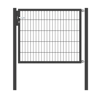 Produktbild von Alberts Einzeltor Flexo mit Zubehör, zum Einbetonieren, anthrazit, Breite 125 cm, Höhe 100 cm