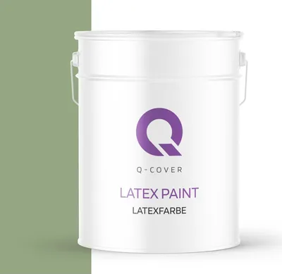 Produktbild von Latexfarbe Dunkel olivgrün 10L | Matte Innenfarbe Klasse 3 | Hohe Deckkraft & Scheuerfest | Für Wand & Decke