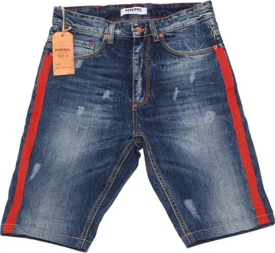 Image de 9612P bermuda VESTE SLIM uomo MNML COUTURE blu denim short men
