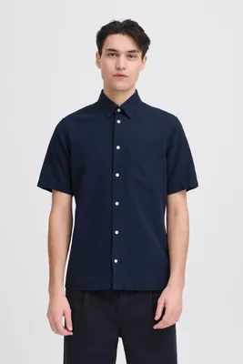 Produktbild von Casual Friday CFAaberg Herren Kurzarmhemd Hemd Herrenhemd 100% Baumwolle Regular Fit