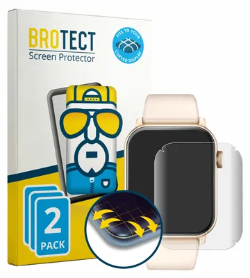Produktbild von 2x BROTECT Fullscreen Schutzfolie für Tisoutec TG09 1.85" Displayschutz Folie Fullcover Klar Transparent