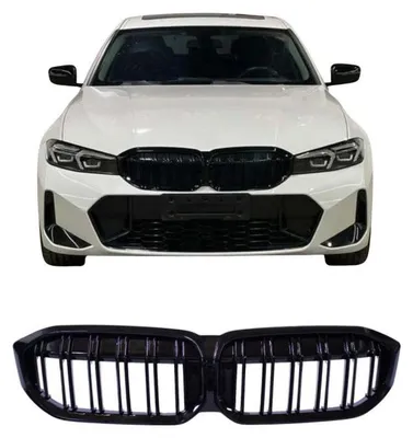 Produktbild von Kühlergrill Niere für BMW 3er G20 LCI Doppelstege Schwarz