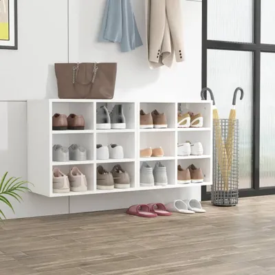 Obrázok produktu pre vidaXL Stojany na topánky 2 ks. Biele 52,5x30x50 cm
