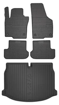 Produktbild von SolidPRO Gummifußmatten + Kofferraumwanne für Volkswagen Beetle 2012-2019 5-tlg – Wielganizator