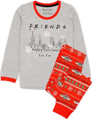 Produktbild von Friends - Schlafanzug für Jungen - weihnachtliches Design NS6558 (152) (Grau/Rot)