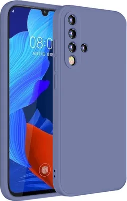 Produktbild von Huawei Nova 5 Hülle, LaimTop Slim Liquid Silikon Gel Gummi Schutzhülle für Huawei Nova 5 Grau