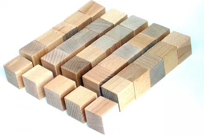 Produktbild von Würfel Buche natur vollkantig 30mm, 30 Stück
