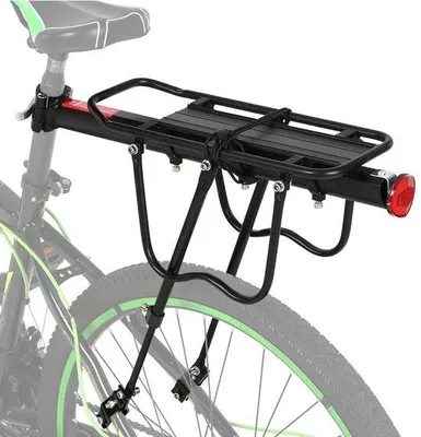 Immagine prodotto di Portabici in alluminio con una capacità di carico di 25 kg, colore nero, adatto a selle con diametro fino a 33 mm
