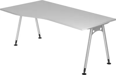 Produktbild von bümö Schreibtisch Serie-A - Nachbildung: Grau, Größe:  180 x 100 cm