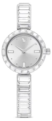 Zdjęcie produktu dla Swarovski Matrix Bangle Uhr, Schweizer Produktion, Kristallarmband, Silberfarben, Edelstahl MATRIX BANGLE:MB STS/WHT/STS 5677487 9009656774878