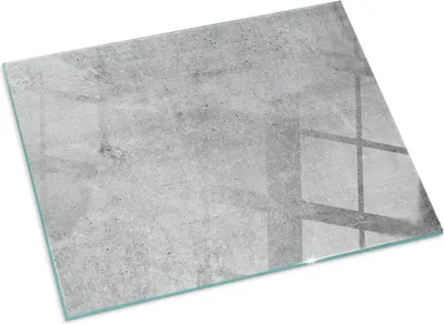 Produktbild von Textur von Rohbeton – Glasbodenplatte für – Kaminofen – Kaminplatte Glas – Schutzglas – Funkenschutzplatte –Glasbodenplatte Feuerfeste – Hitzeschutzplatte – Bodenschutz aus Glas – 80x60 cm