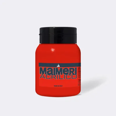 Produktbild von Acrylfarbe MAIMERI Acrilico 500 ml - Permanentrot Hell