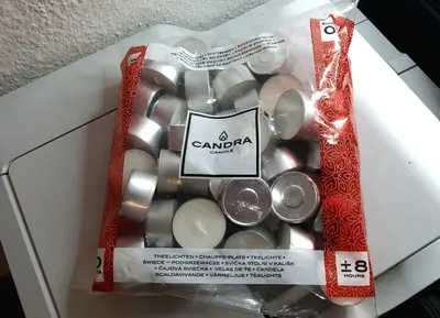 Produktbild von Candra Candle Teelichter 40 Stück, 8 Std. Brenndauer