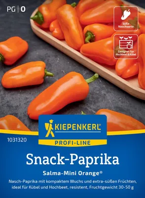 Produktbild von Kiepenkerl Paprikasamen Salma-Mini Orange F1 Capsicum annuum 5 Pflanzen