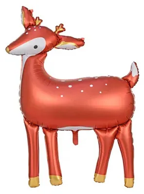 Produktbild von Folienballon Hirsch 80x105cm orange