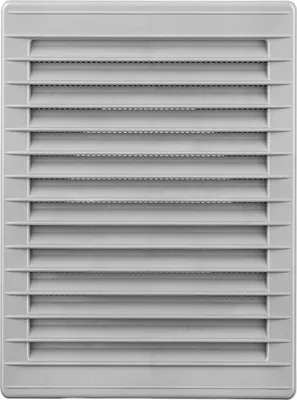 Produktbild von Lüftungsgitter EDM 87734 Grau 13,5 x 20,5 cm Moskitonetz