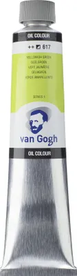 Image de Van Gogh peinture à l'huile tube 200 ml vert jaune 617