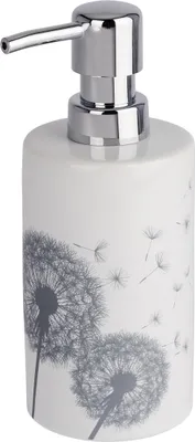 Immagine prodotto di WENKO Dispenser di sapone liquido in Vetroceramica 360ml ricaricabile Dispenser di lozione ASTERA