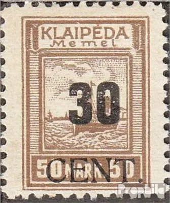 Produktbild von Briefmarken Memelgebiet 1923 Mi 194  postfrisch Aushilfsausgabe