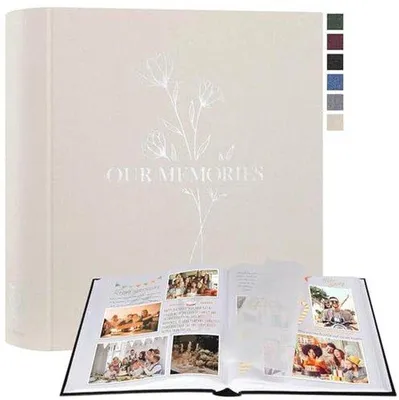 Produktbild von Fotoalbum für Scrapbooking - Großes DIY-Album mit 160 weißen Seiten