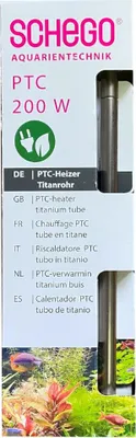 Produktbild von SCHEGO PTC-Heizer Titanrohr - energieeffizienter Aquarium Heizstab - 200W