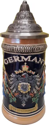 Produktbild von Bierkrug 0,25 Ltr Germany, bunt, gerade m.D.