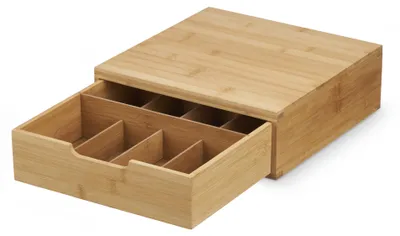 Obrázok produktu pre Bambusový box na kávové kapsule, 8 priehradiek, 30 x 30 cm