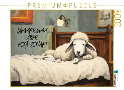 Produktbild von CALVENDO Puzzle Lammfromm | 2000 Teile Lege-Größe 90x67cm Foto-Puzzle für glückliche Stunden