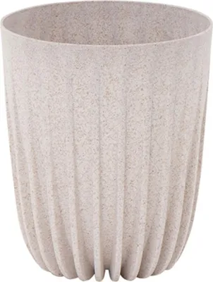 Produktbild von Pflanzgefäß PALMA creme 14,5 cm aus Kunststoff mit bis zu 40 % Holzfaseranteil – wetterfest, UV-beständig und für Innen- und Außenbereiche ideal geeignet
