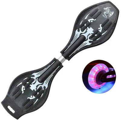 Produktbild von Waveboard für Kinder - Doppeldeck - Selbstfahrendes Skateboard - Wendbar - 360 Grad Räder