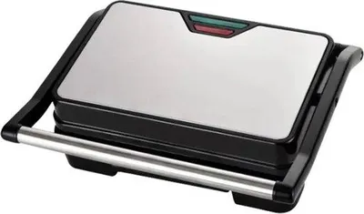Zdjęcie produktu dla Szary toster – grill kontaktowy z powłoką nieprzywierającą – 750 W
