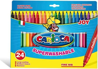 Image de Carioca Joy stylo-feutre Fin Multicolore 24 pièce(s)