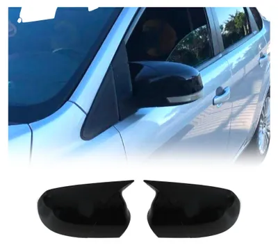 Produktbild von Spiegelkappen für Ford Mondeo 3 & Fiesta 6 & Fusion ab FL ABS Piano Schwarz 2x