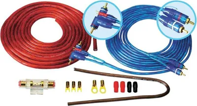 Produktbild von Kabelsatz BCS-1600 für Auto-Soundsysteme, 16 mm², 80A Sicherung, 2x geschirmtes Signalkabel, bis 500W RMS