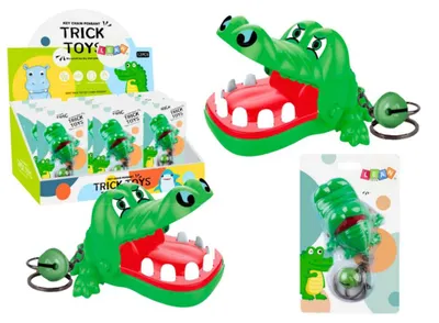 Obrázok produktu pre Kúsi krokodíl prívesok na kľúče zelený