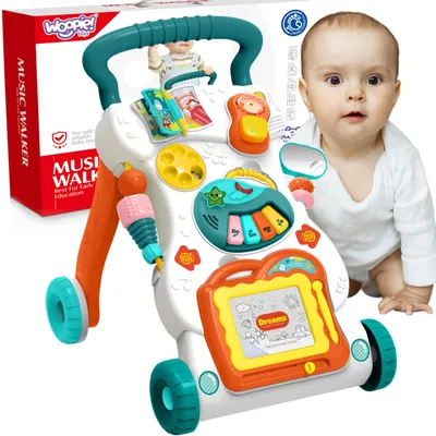 Obrázok produktu pre Hracie chodítko Woopie Baby so zošitom na výstrižky