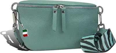 Immagine prodotto di Cintura borsa blu multicolore Florence tracolla pelle abbinata D2OTF807H