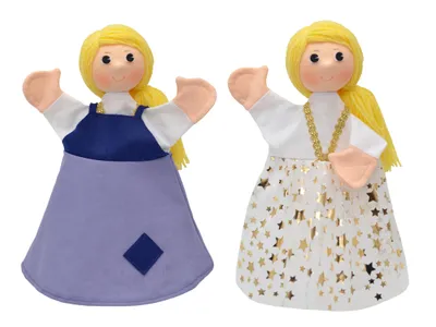 Produktbild von Handpuppe Rapunzel Aschenputtel 30 cm Mehrfarbig, 22847B