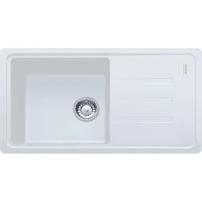 Zdjęcie produktu dla Franke Malta - Fragranitowy zlewozmywak BSG 611-78/39, 780x435 mm, biały-jasny 114.0440.907