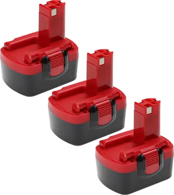 Produktbild von vhbw 3x Akku kompatibel mit Bosch PST 14.4V, PSR1440, PSR 140, PSR1440/B, PSR 14.4/N, PSR 14.4VE-2(/B), PSR 14.4-2 Werkzeug (2000 mAh, NiMH, 14,4 V)