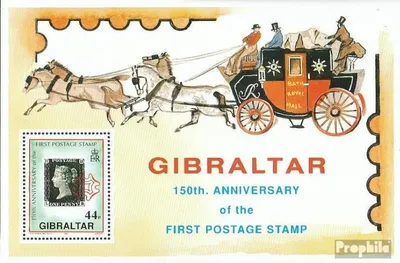 Produktbild von Briefmarken Gibraltar 1990 Mi Block15 (kompl.Ausg.) postfrisch 150 J. Briefmarken