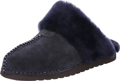 Produktbild von Rohde Damen Hausschuh Leder Pantoffel Lammfell Arabba 7050, Größe:37 EU, Farbe:Blau