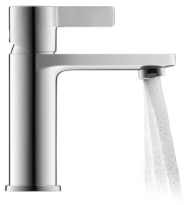 Produktbild von Einhebel-Waschtischmischer D-NEO S EcoStart o Zugst-Ablaufgarn. chrom ohne Zugstangen-Ablaufgarnitur chrom