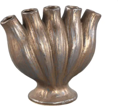 Produktbild von PTMD - Gylian Vase - Braun - 22x12x21cm