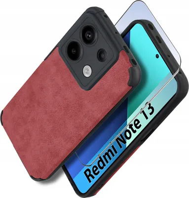Immagine prodotto di Custodia per Xiaomi Redmi Note 13 4G in silicone VINTAGE CASE IN PELLE + Vetro 9H
