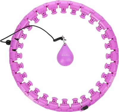 Zdjęcie produktu dla Hhw12 Plus Size Hula Hop Violet Z Wypustkami I Obciążnikiem Hms