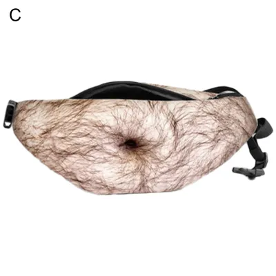 Produktbild von Taillenpack realistisch aussehend mit großer Kapazität Oxford Stoff 3d künstlicher Papa Bier Bauch Fanny -Tasche für Reisen-C