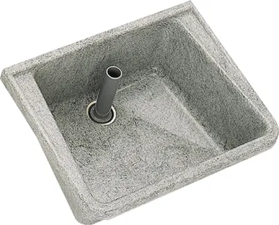 Productafbeelding van KWC AR multifunctionele wasbak, SIRIUS, GFK (glasvezelversterkt kunststof), 500x220x400 mm, decoratief grijs